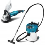Hand held concrete grinder with vacuum attachment Hand held concrete grinder with vacuum attachment